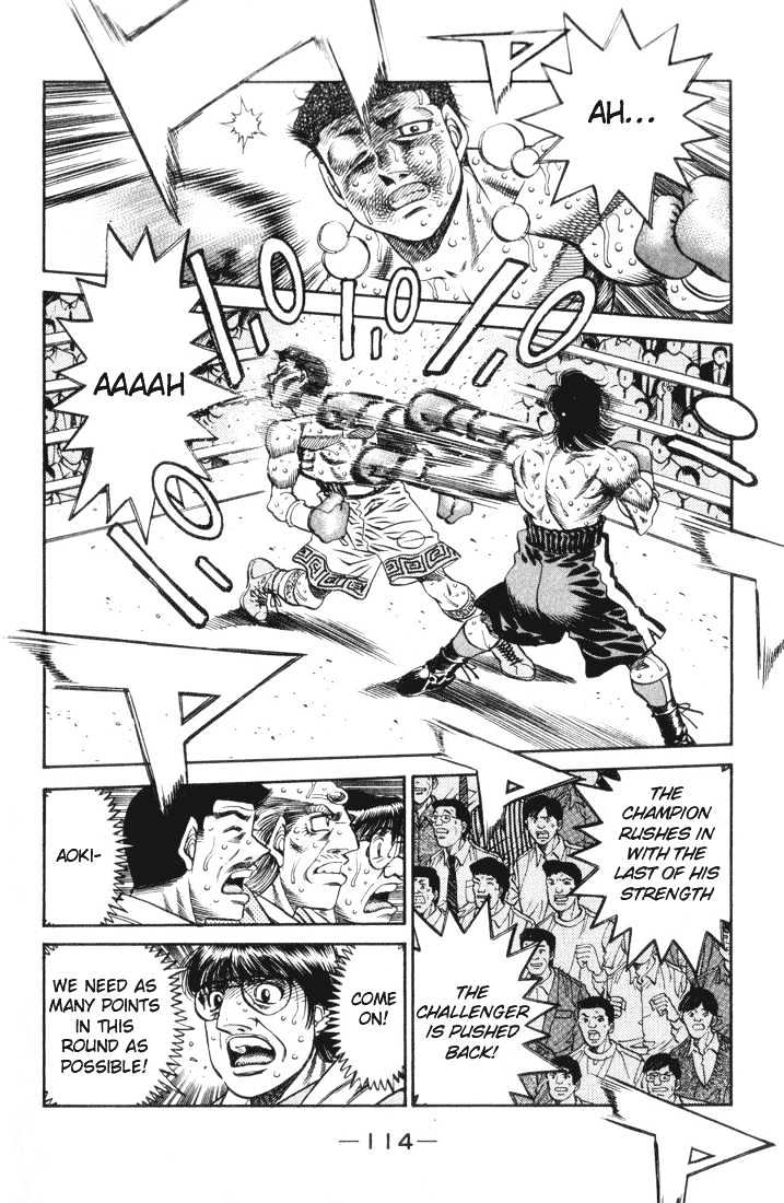 Hajime no Ippo Chapter 458 page 14 - Chapter 458 : Muddy tenacity