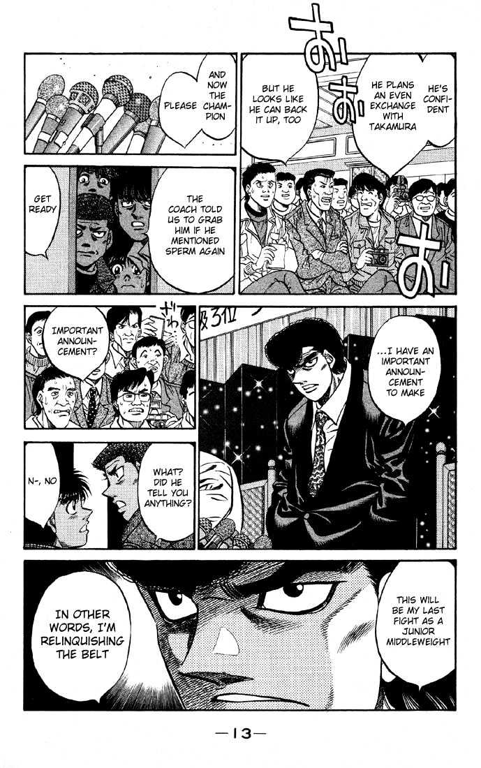 Hajime no Ippo Chapter 463 page 14 - Chapter 463 : Important announcement