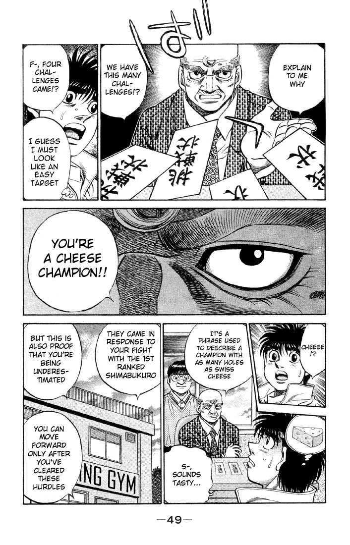 Hajime no Ippo Chapter 465 page 11 - Chapter 465 : Cheese champion