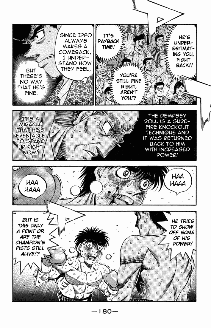 Hajime no Ippo Chapter 492.2 page 13 - Chapter 492 v2 : Dempsey's Complete Destruction