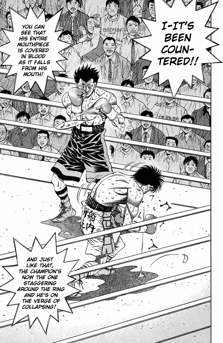 Hajime no Ippo Chapter 492.2 page 4 - Chapter 492 v2 : Dempsey's Complete Destruction