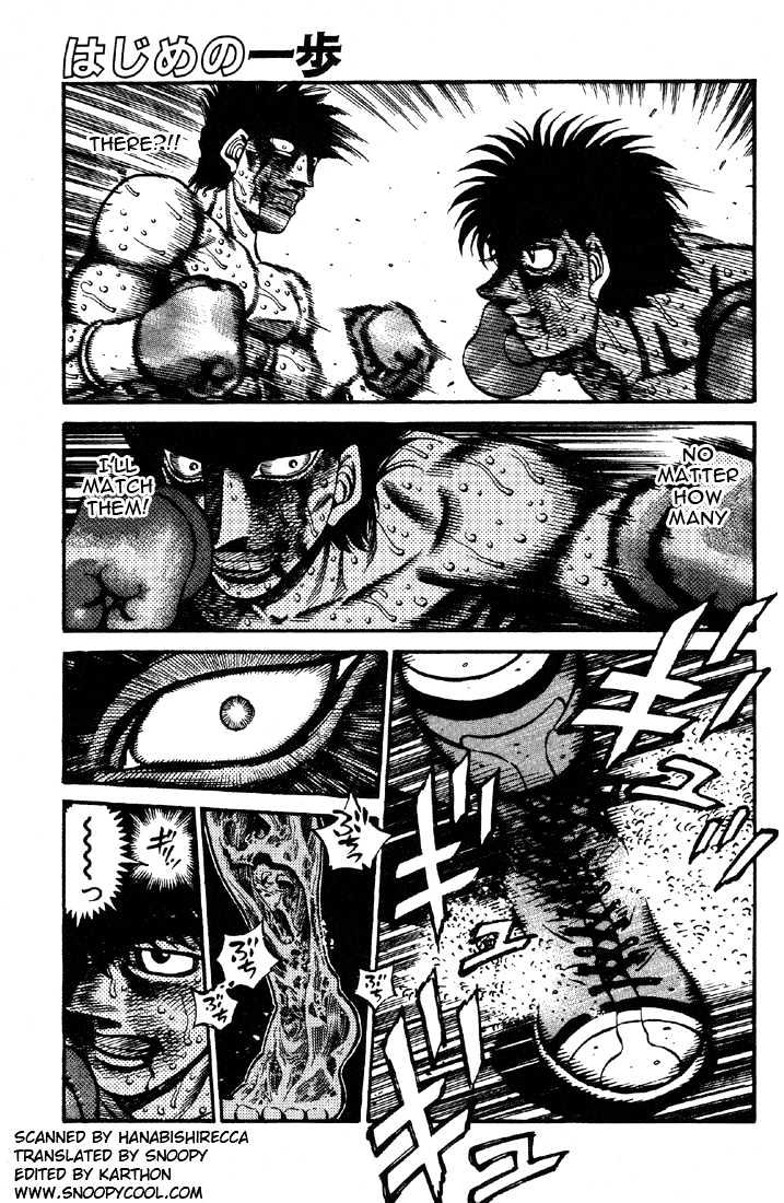Hajime no Ippo Chapter 501 page 1 - Chapter 501 : Devastating Anti-counter