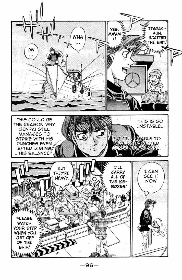 Hajime no Ippo Chapter 508.2 page 10 - Chapter 508 v2 : 'Fishing Boat Makunouchi's Gym