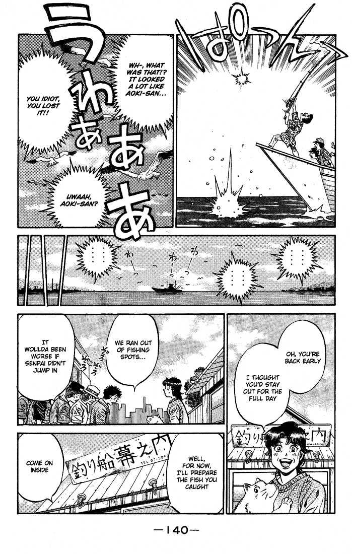 Hajime no Ippo Chapter 510 page 14 - Chapter 510 : Winds! The fishing boat Makunouchi!