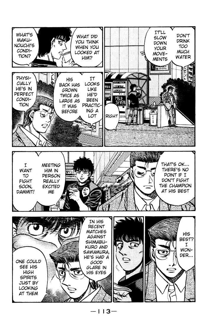 Hajime no Ippo Chapter 579 page 11 - Chapter 579 : What is lacking