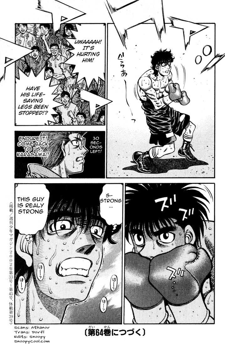 Hajime no Ippo Chapter 583 page 19 - Chapter 583 : karasawa in the palm of his hand