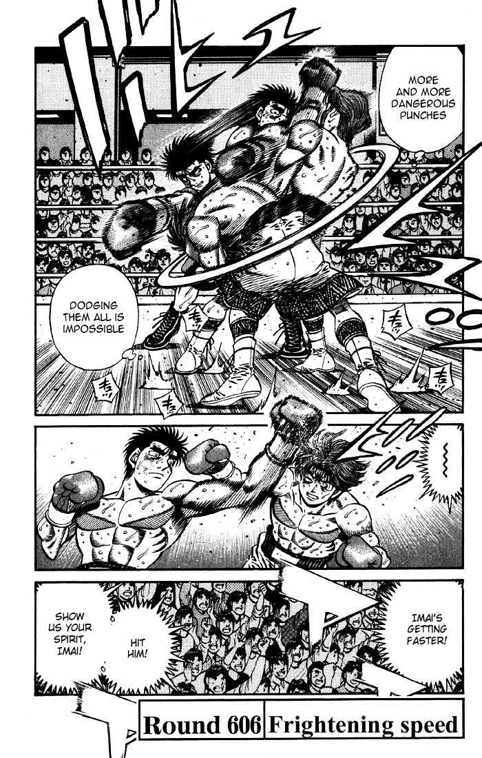 Hajime no Ippo Chapter 606 page 6 - Chapter 606 : Frightening speed