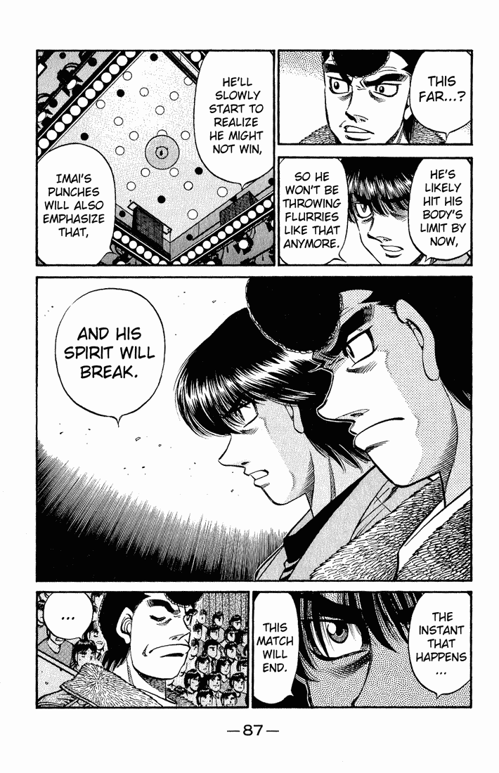 Hajime no Ippo Chapter 611.2 page 5 - Chapter 611 v2 : The Trainer's Words