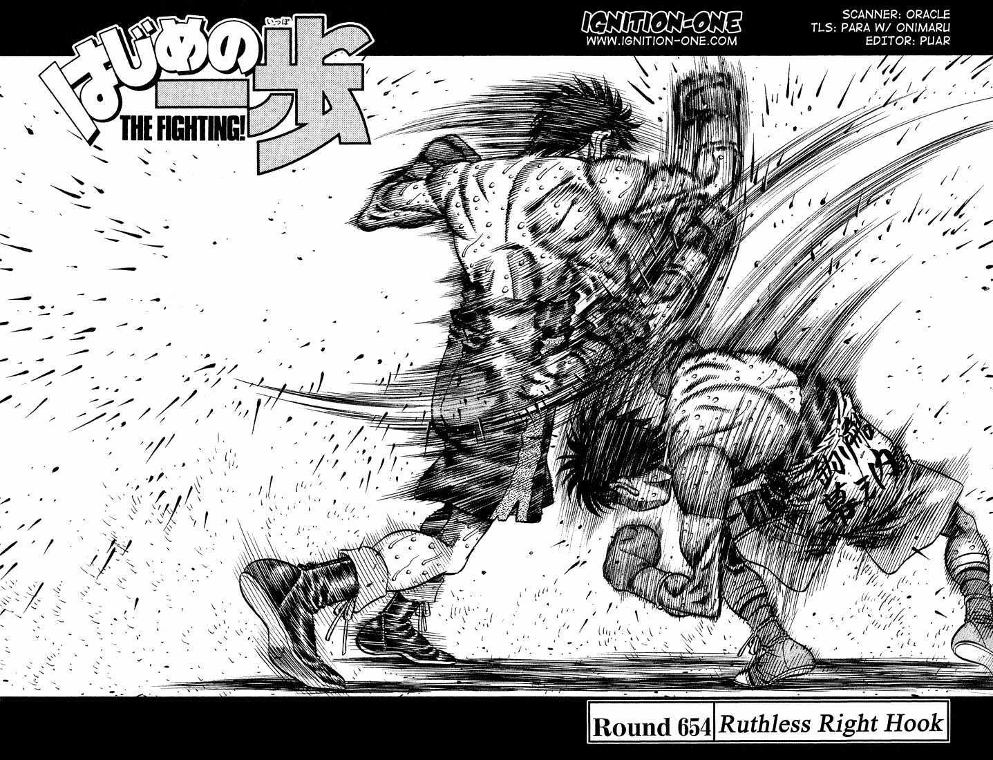 Hajime no Ippo Chapter 654 page 2 - Chapter 654 : Ruthless right hook