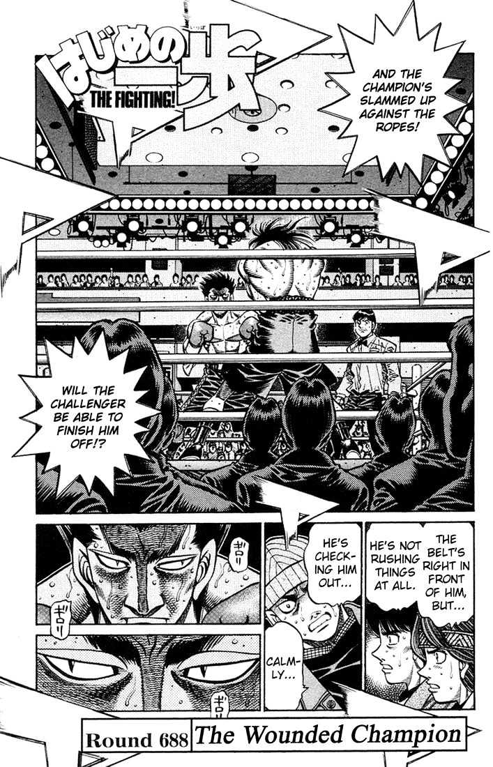 Hajime no Ippo Chapter 688 page 1 - Chapter 688 : The wounded champion