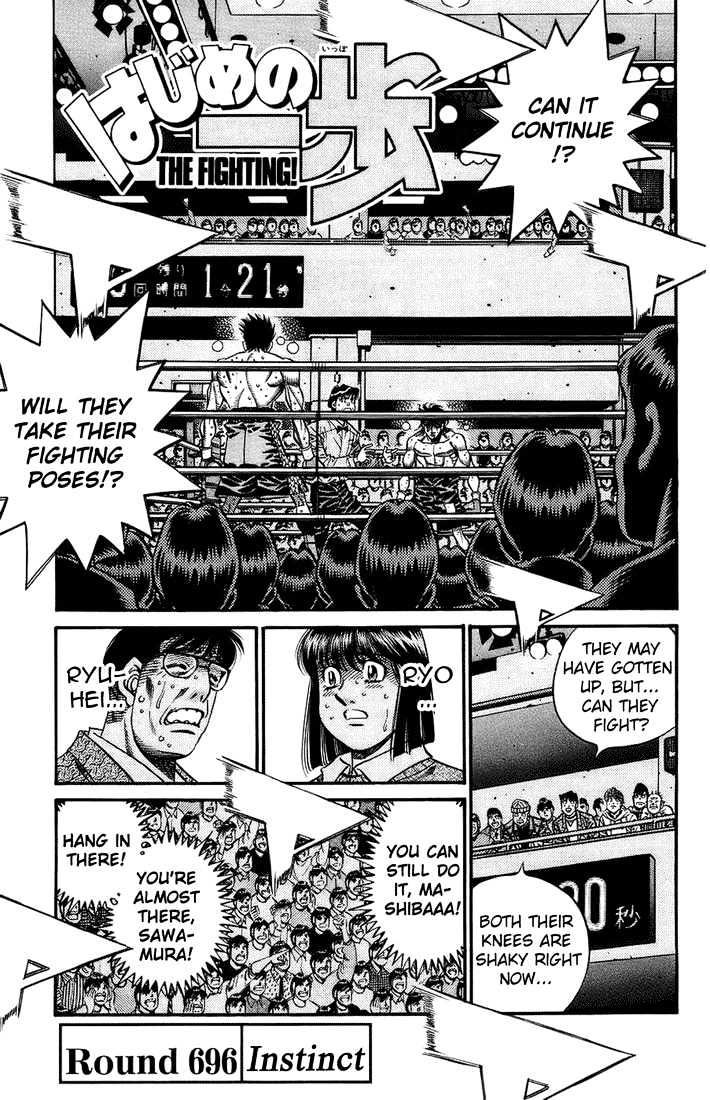 Hajime no Ippo Chapter 696 page 1 - Chapter 696 : Instinct