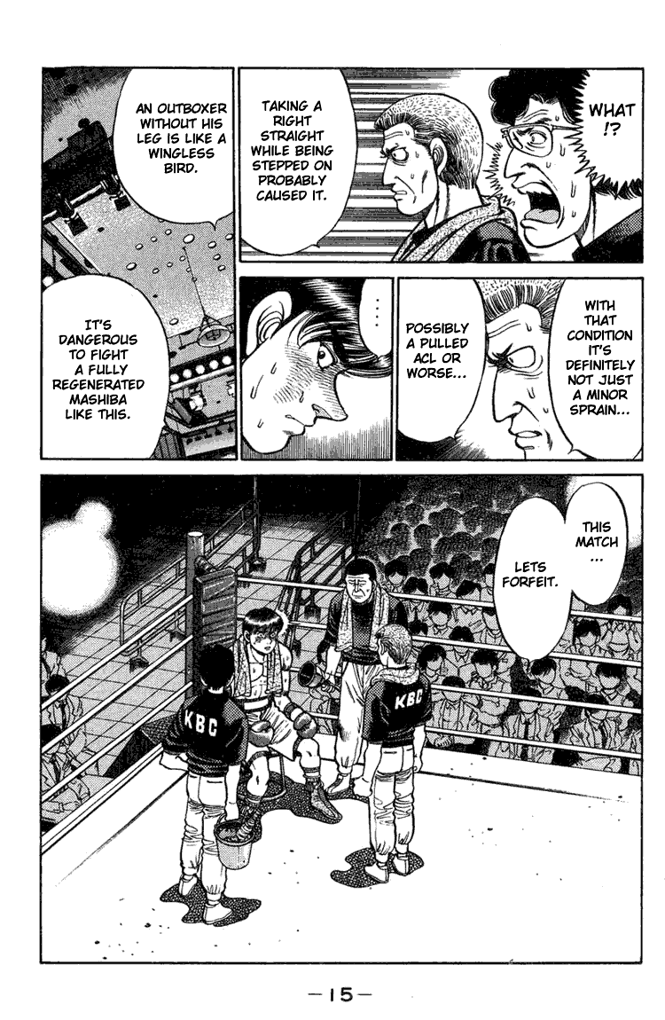 Hajime no Ippo Chapter 70.2 page 15 - Chapter 70 v2 : A Wingless Bird