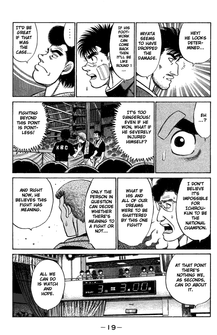 Hajime no Ippo Chapter 70.2 page 19 - Chapter 70 v2 : A Wingless Bird