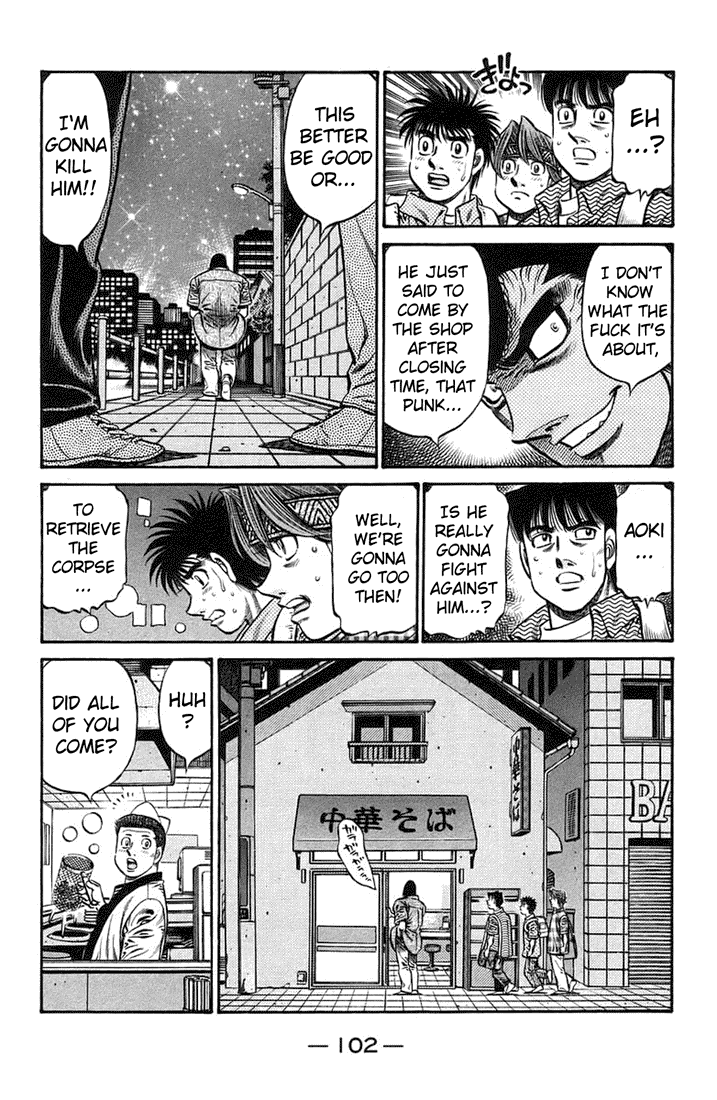 Hajime no Ippo Chapter 719.2 page 12 - Chapter 719 v2 : Aoki's Revenge