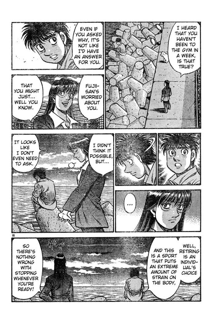 Hajime no Ippo Chapter 724 page 16 - Chapter 724 : Deep hole