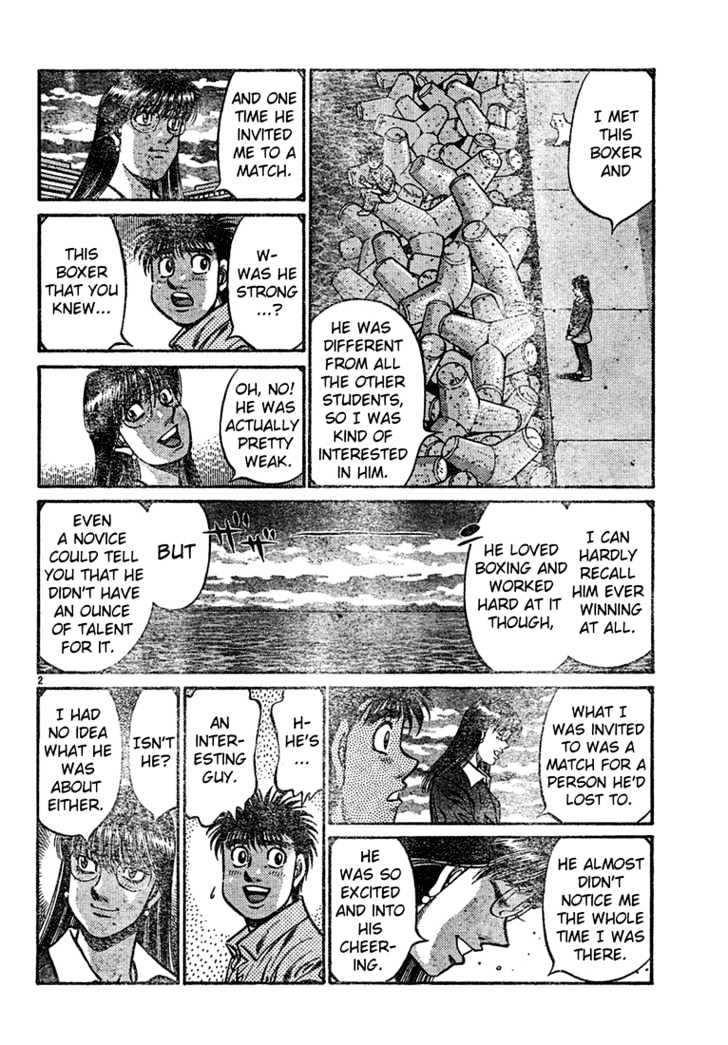 Hajime no Ippo Chapter 725 page 2 - Chapter 725 : The weight of fists