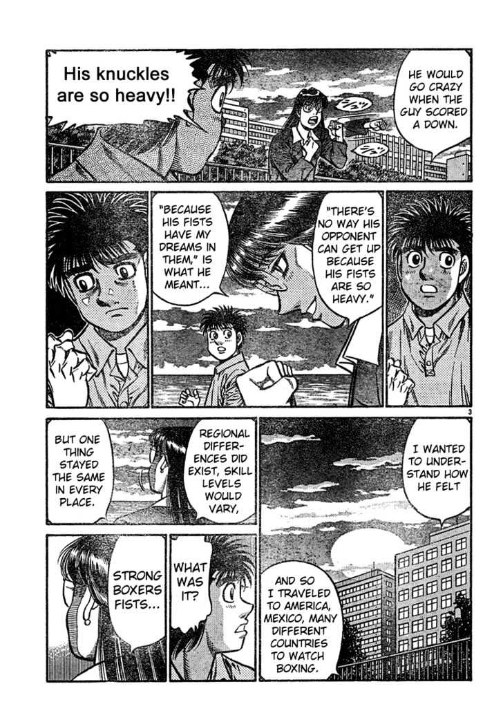 Hajime no Ippo Chapter 725 page 3 - Chapter 725 : The weight of fists