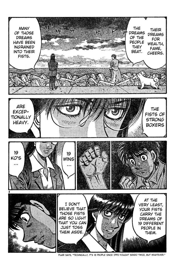Hajime no Ippo Chapter 725 page 4 - Chapter 725 : The weight of fists