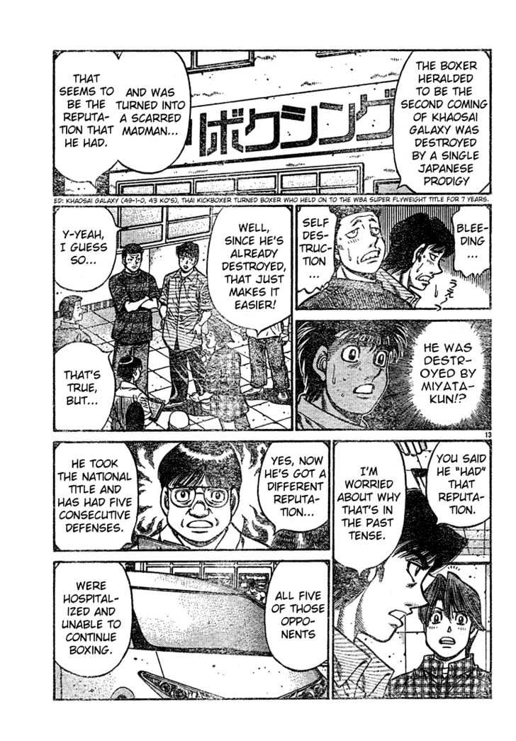 Hajime no Ippo Chapter 727 page 13 - Chapter 727 : Scarred Jimmy
