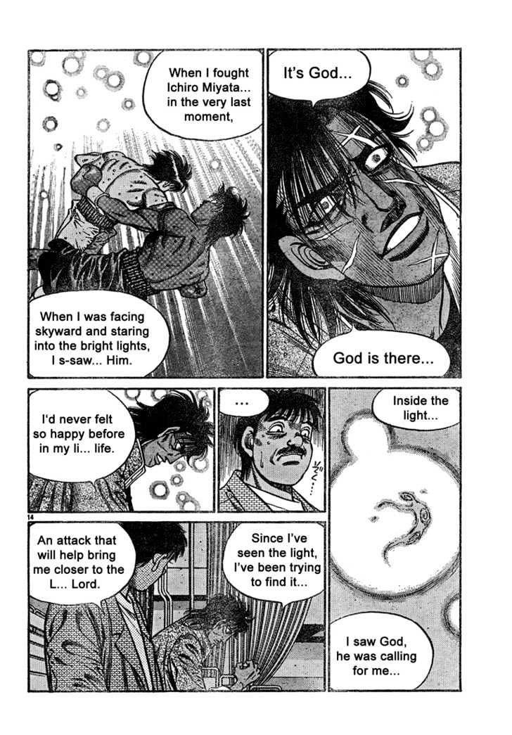 Hajime no Ippo Chapter 728 page 14 - Chapter 728 : The fist of god