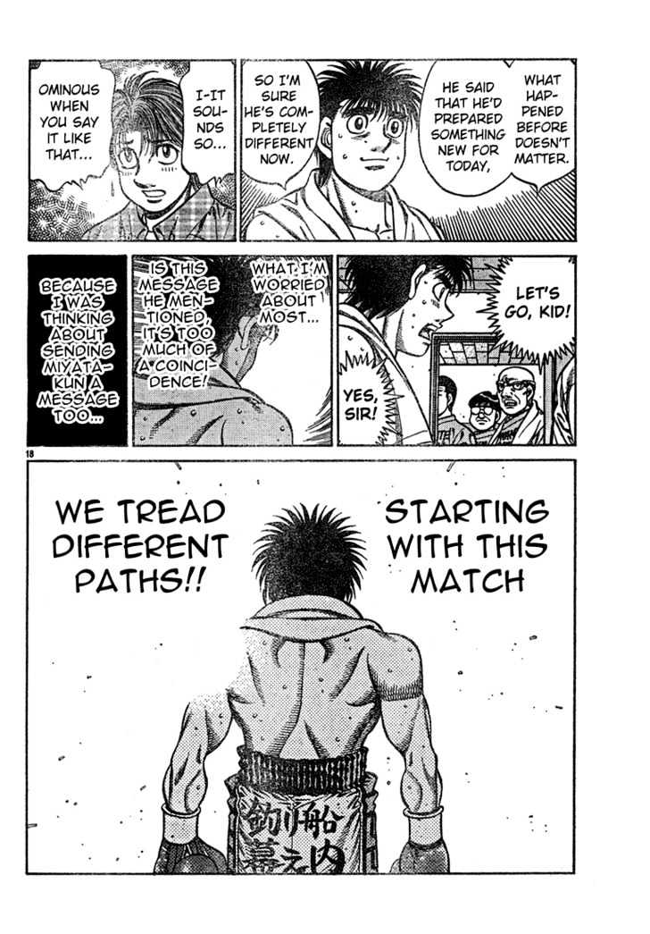 Hajime no Ippo Chapter 728 page 18 - Chapter 728 : The fist of god
