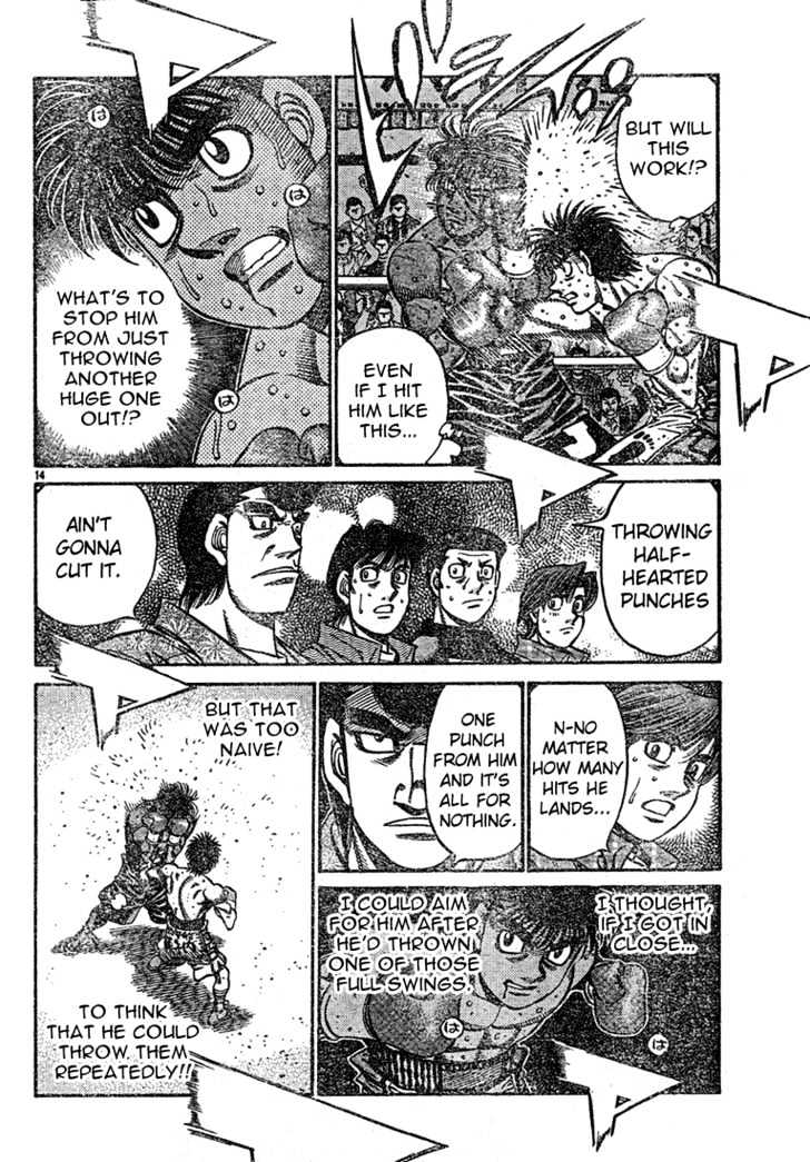 Hajime no Ippo Chapter 733 page 14 - Chapter 733 : Half-hearted punches