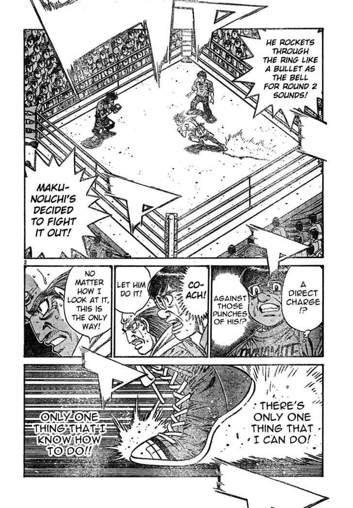 Hajime no Ippo Chapter 733 page 2 - Chapter 733 : Half-hearted punches