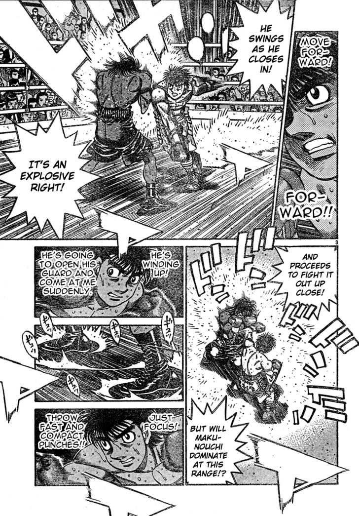 Hajime no Ippo Chapter 733 page 3 - Chapter 733 : Half-hearted punches