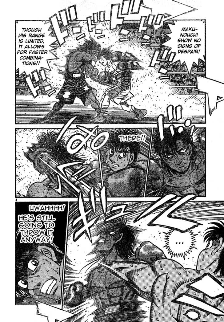 Hajime no Ippo Chapter 733 page 4 - Chapter 733 : Half-hearted punches