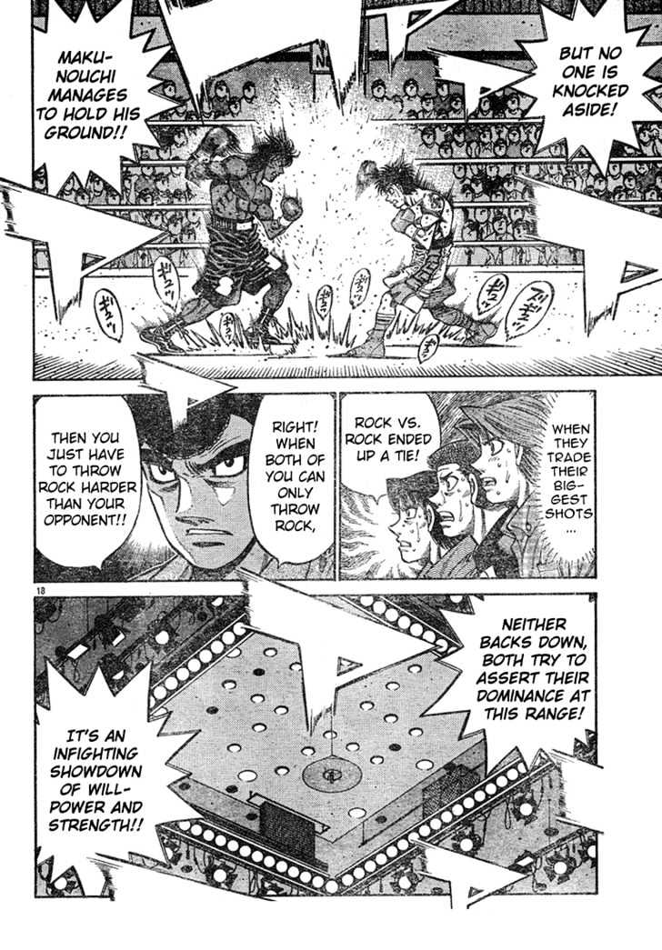 Hajime no Ippo Chapter 735 page 17 - Chapter 735 : Rock vs. Rock