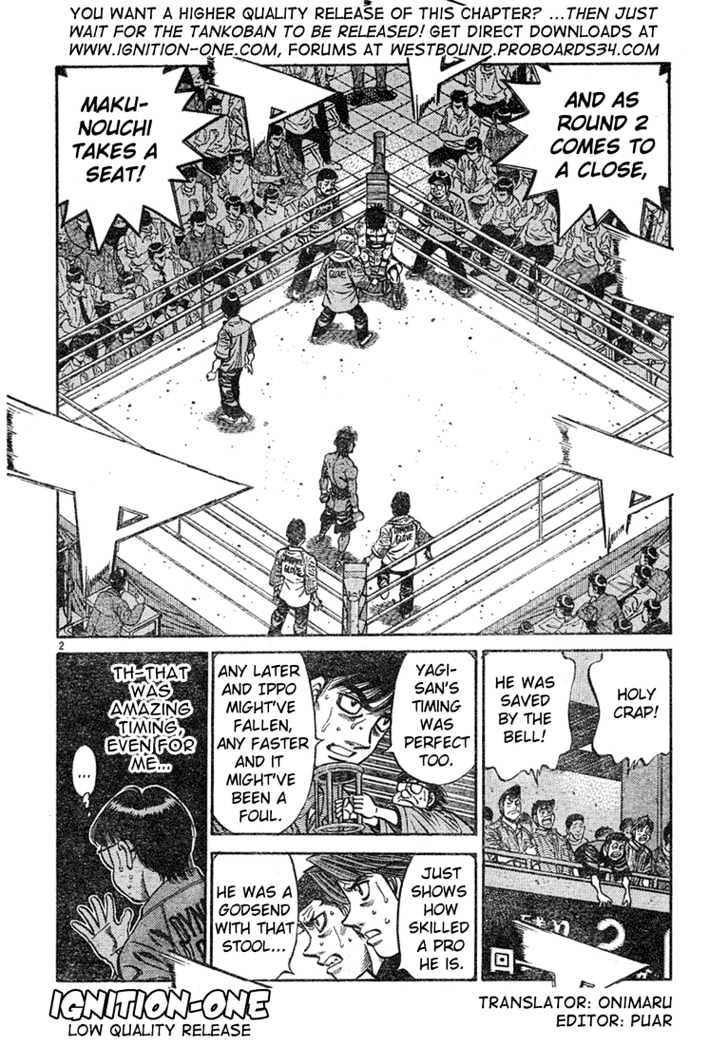 Hajime no Ippo Chapter 735 page 2 - Chapter 735 : Rock vs. Rock