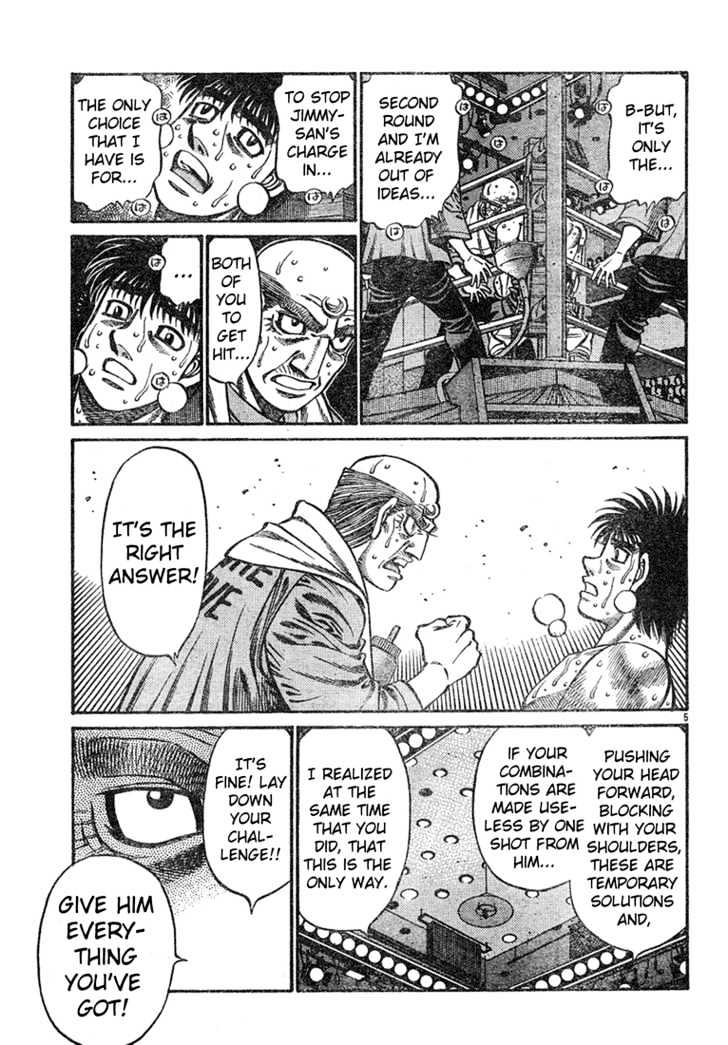 Hajime no Ippo Chapter 735 page 5 - Chapter 735 : Rock vs. Rock