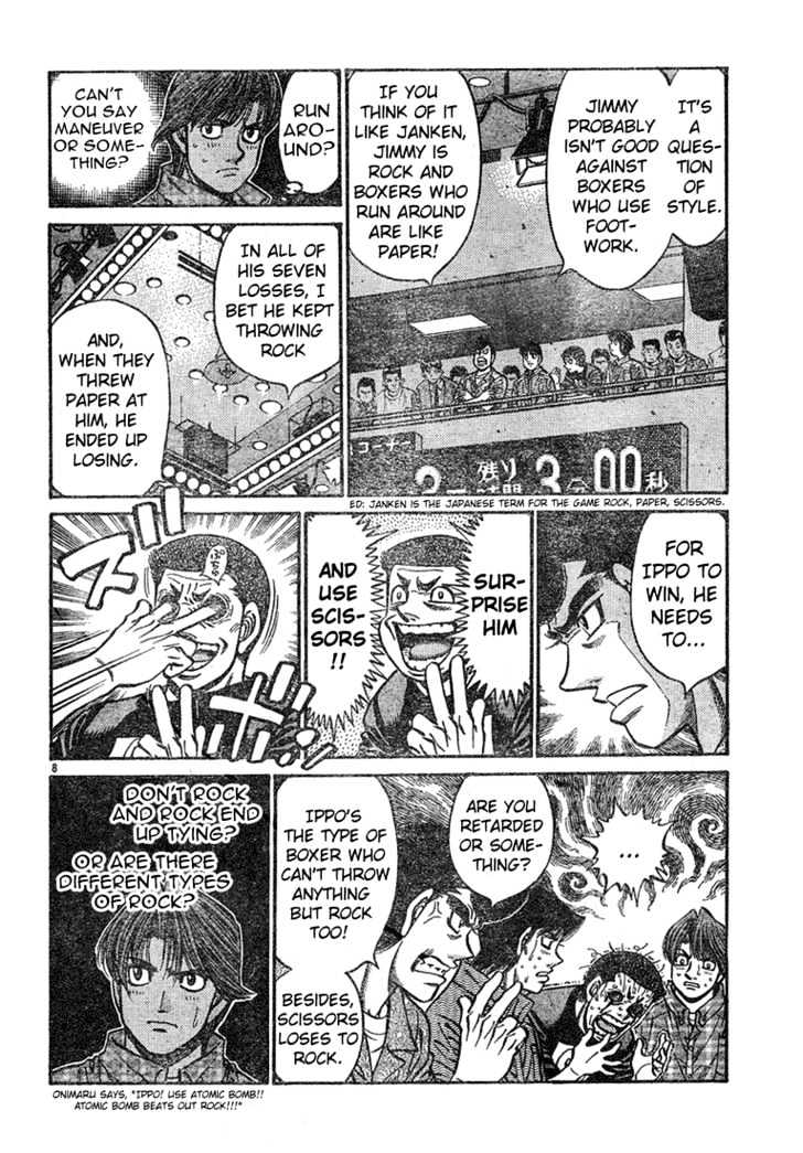 Hajime no Ippo Chapter 735 page 8 - Chapter 735 : Rock vs. Rock