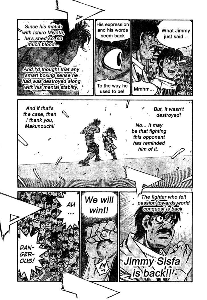 Hajime no Ippo Chapter 737 page 9 - Chapter 737 : The pursuit of evolution