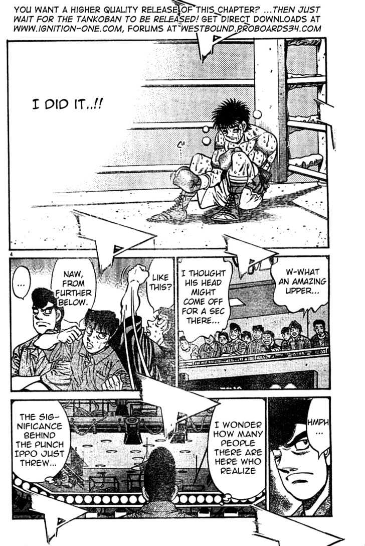 Hajime no Ippo Chapter 740 page 3 - Chapter 740 : The god above the ring