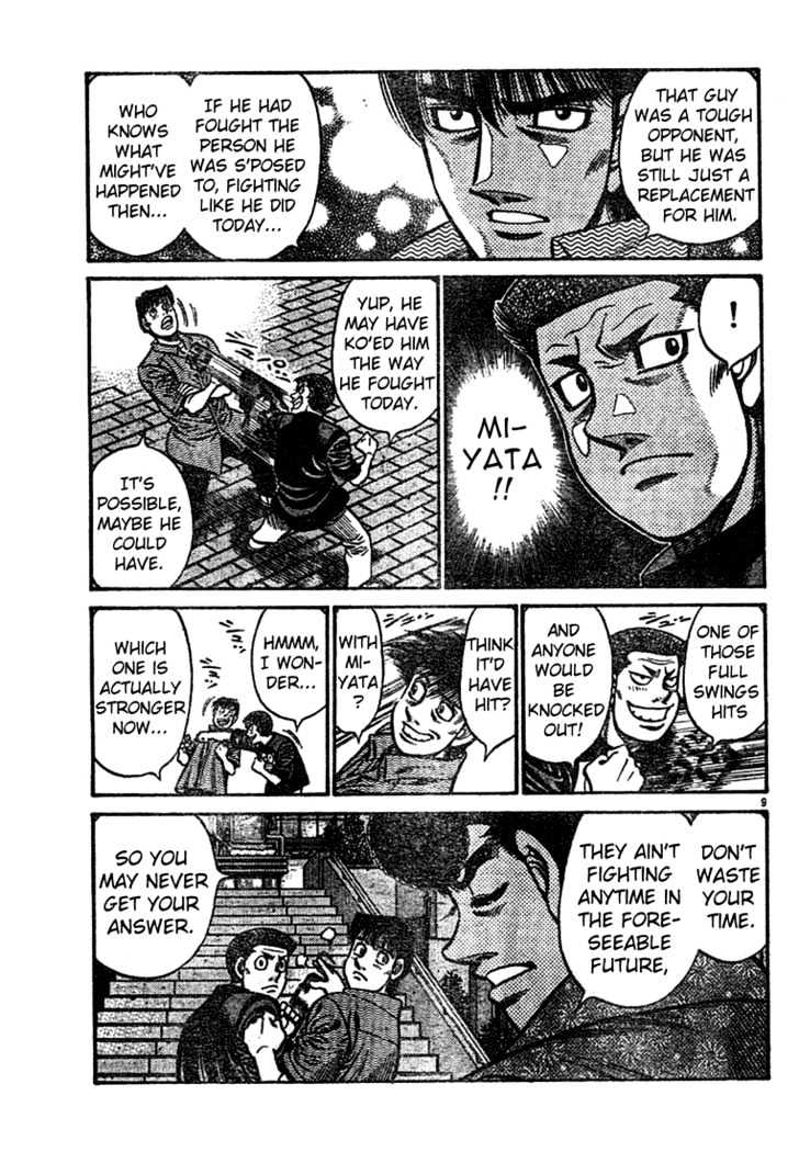 Hajime no Ippo Chapter 741 page 9 - Chapter 741 : To Miyata-kun
