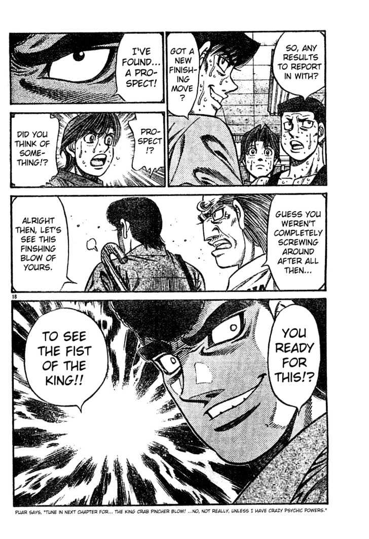 Hajime no Ippo Chapter 742 page 18 - Chapter 742 : Zoo