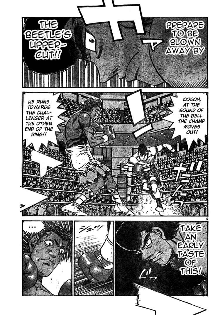 Hajime no Ippo Chapter 744 page 5 - Chapter 744 : Secret Blow - Beetle's Uppercut