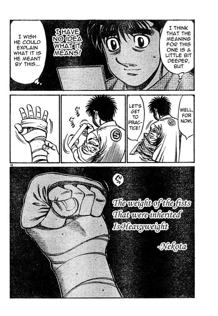 Hajime no Ippo Chapter 745 page 18 - Chapter 745 : The weight of those fists