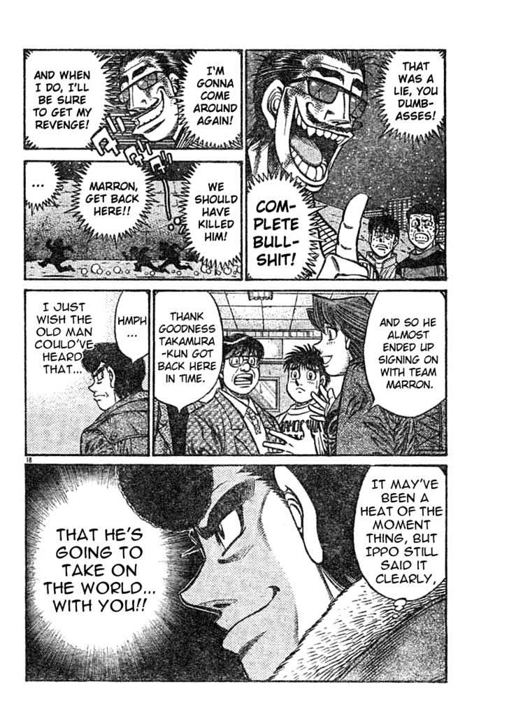 Hajime no Ippo Chapter 757 page 18 - Chapter 757 : Seeking it with him