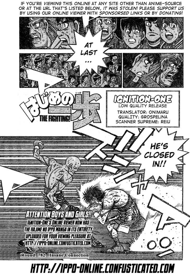 Hajime no Ippo Chapter 782 page 1 - Chapter 782 : Insane connection