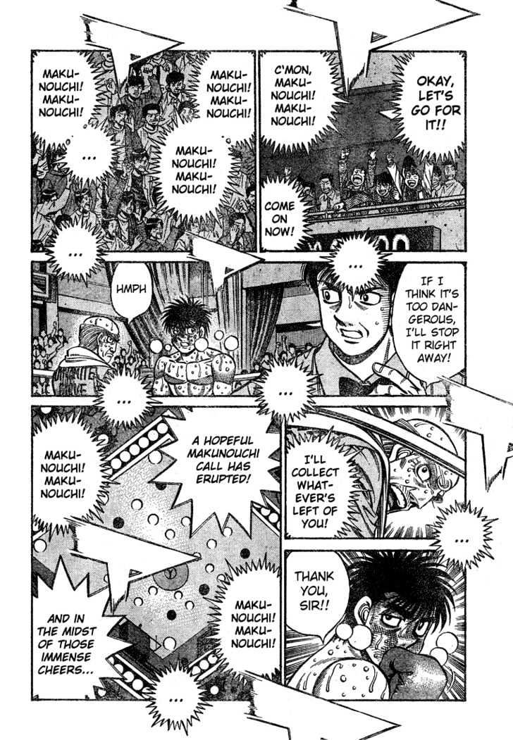 Hajime no Ippo Chapter 785 page 14 - Chapter 785 : Preparing to enter the ring