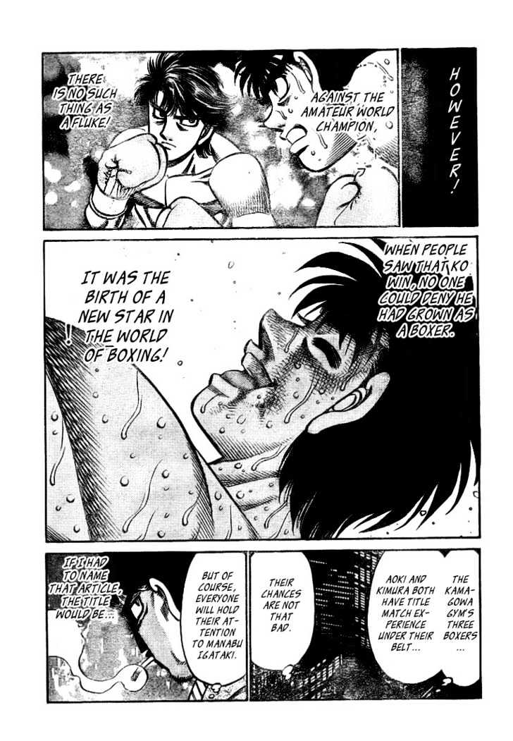 Hajime no Ippo Chapter 793 page 14 - Chapter 793 : The shape of a stone