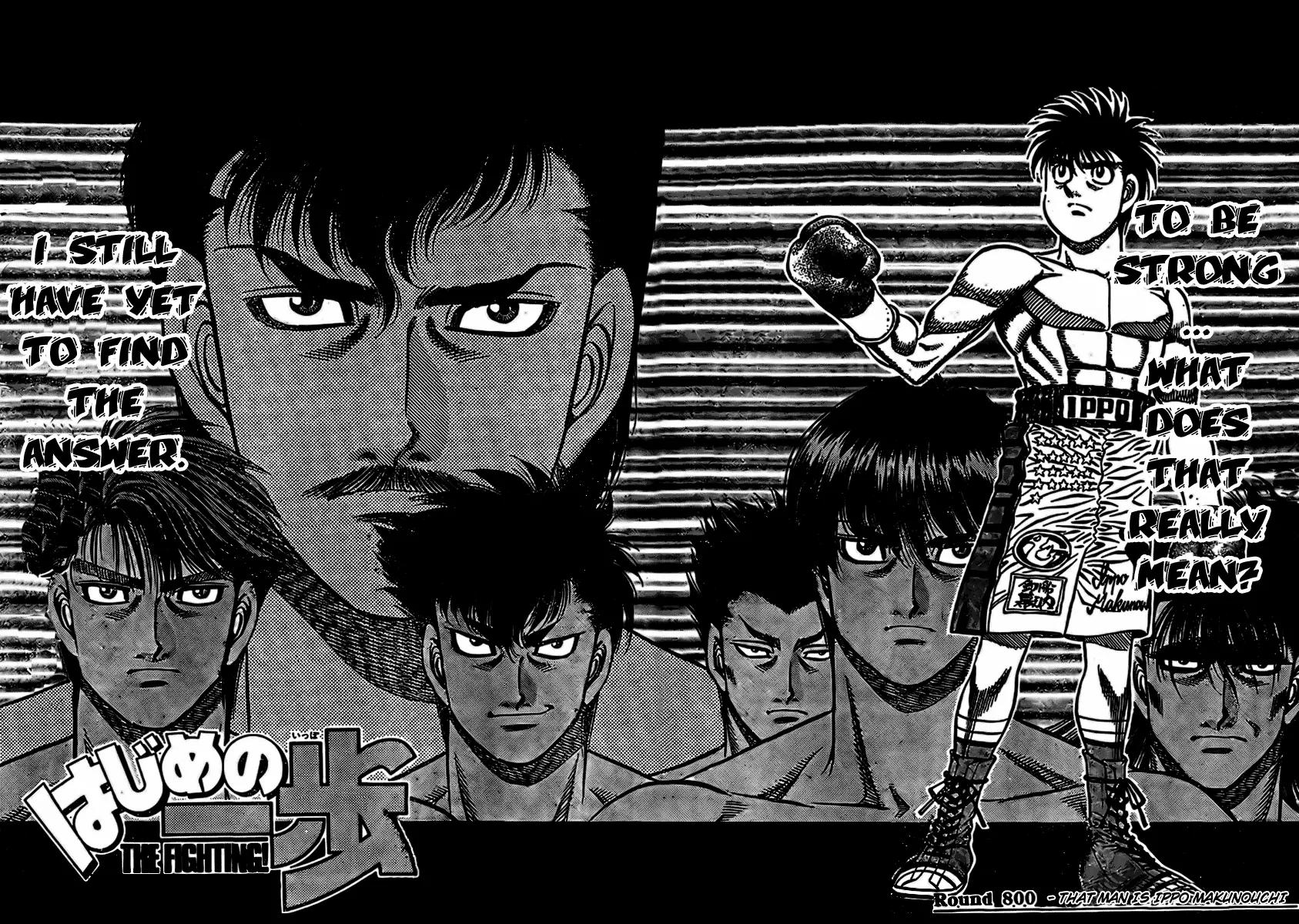 Hajime no Ippo Chapter 800 page 2 - Chapter 800 : That Man Is Ippo Makunouchi