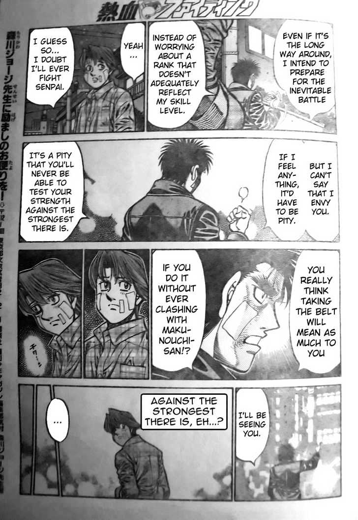 Hajime no Ippo Chapter 802 page 17 - Chapter 802 : An Enviable Pity