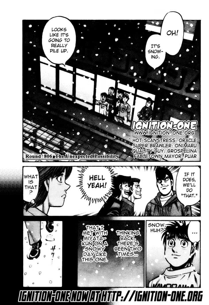Hajime no Ippo Chapter 806 page 4 - Chapter 806 : The Unexpected Possibility