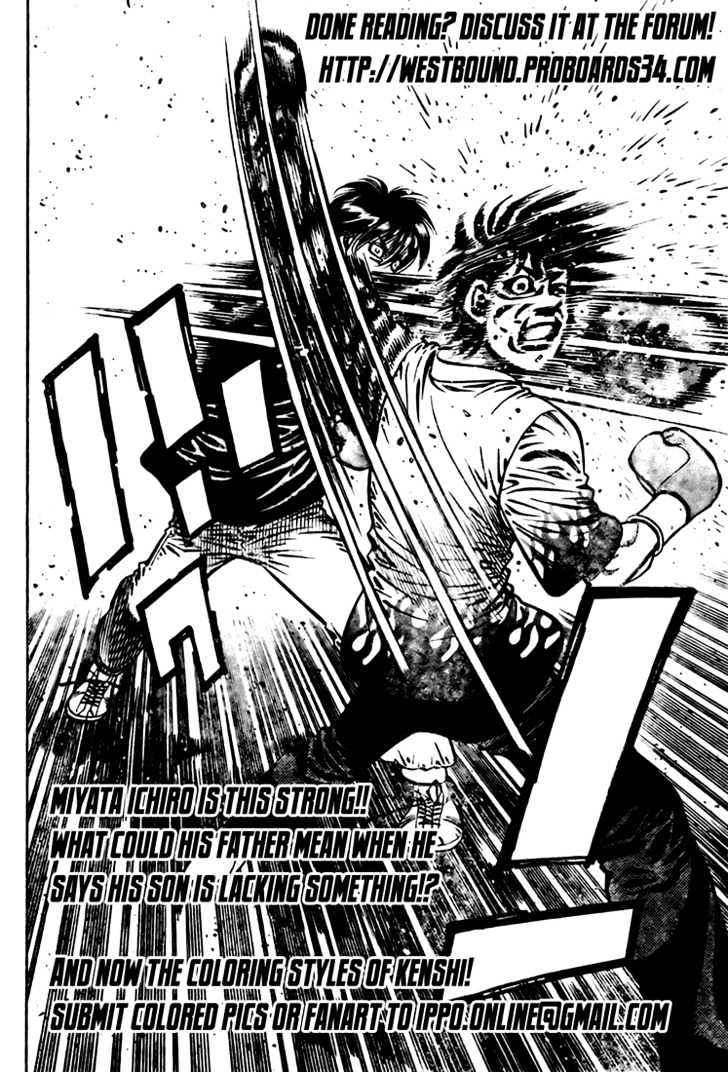 Hajime no Ippo Chapter 809 page 14 - Chapter 809 : Two Strong Willed Men