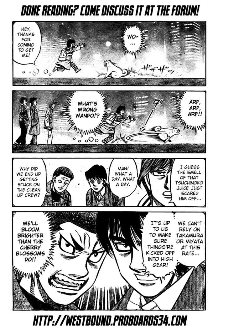 Hajime no Ippo Chapter 814 page 18 - Chapter 814 : When the Cherry Blossoms Bloom