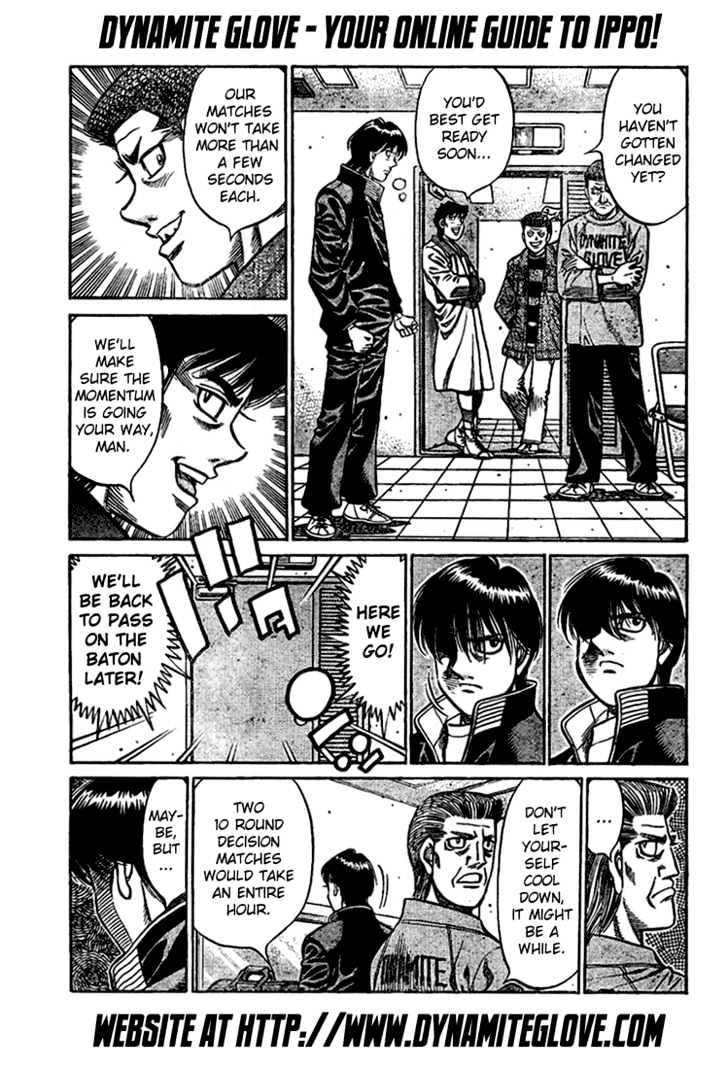 Hajime no Ippo Chapter 817 page 8 - Chapter 817 : Strange Atmosphere