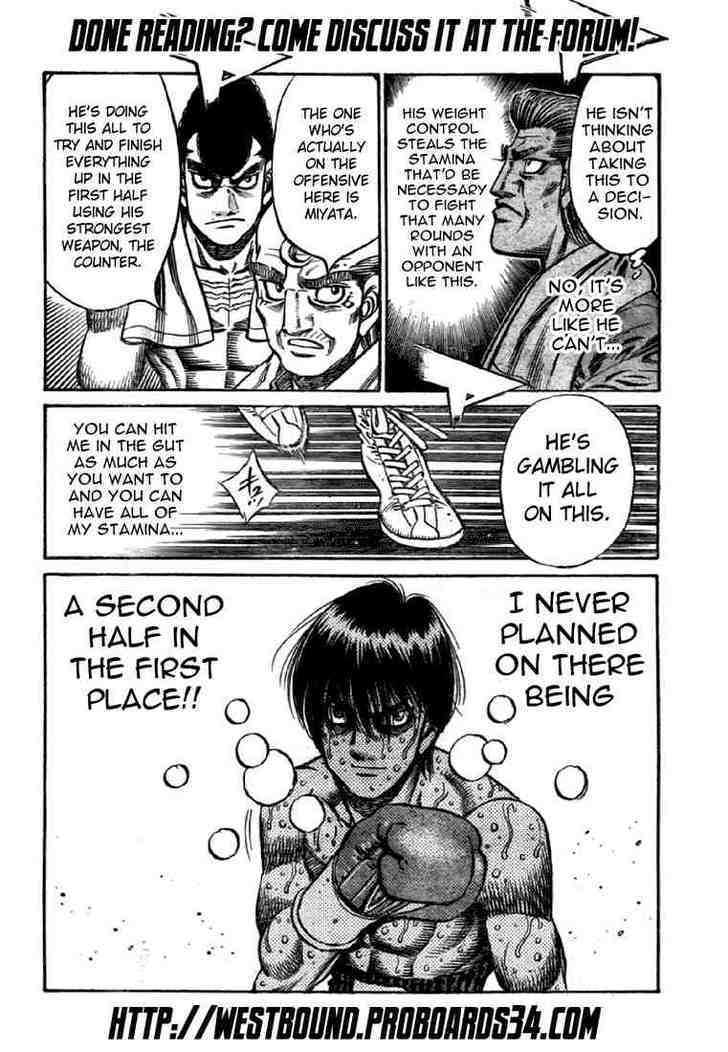 Hajime no Ippo Chapter 834 page 18 - Chapter 834 : Miyata's Hang Up